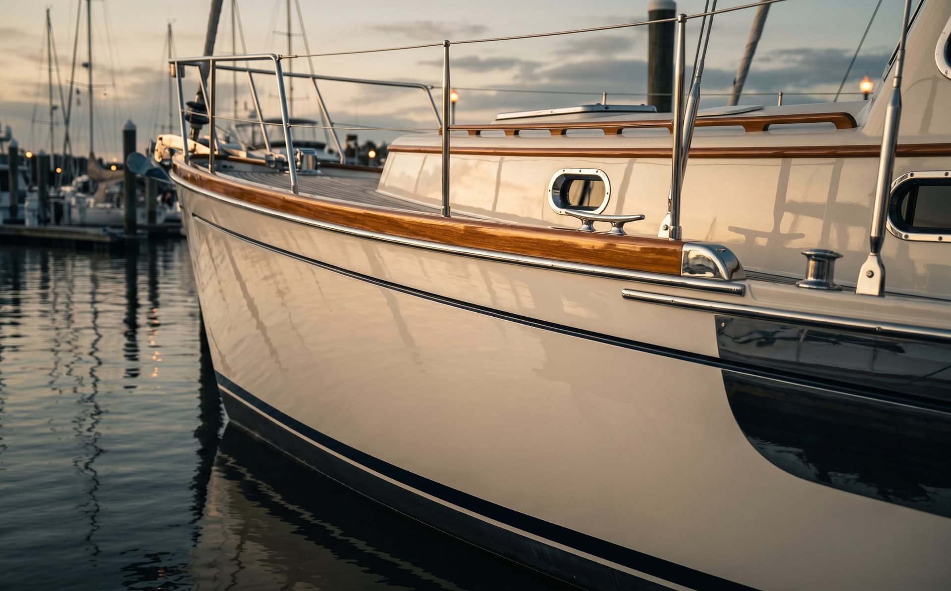 The same vessel restored to a corrected, protected finish