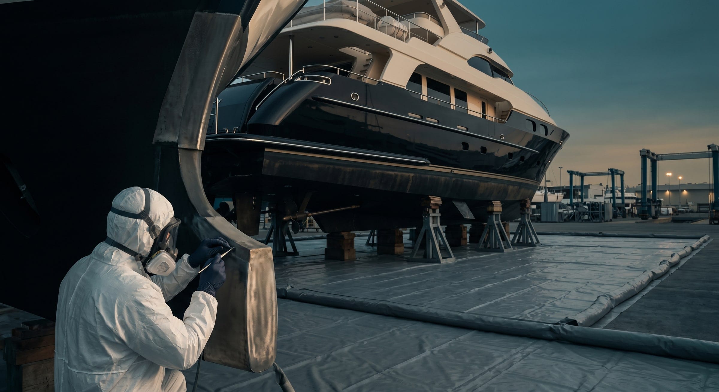 boat bottom cleaning GTA — antifouling surface preparation